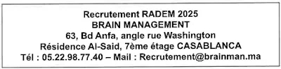 الوكالة المستقلة لتوزيع الماء والكهرباء بمكناس RADEM، توظف 38 منصب 2025.
